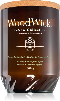 Woodwick Renew Tomato Leaf & Basil - Ароматическая свеча