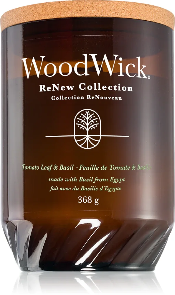 Woodwick Renew Tomato Leaf & Basil - Ароматическая свеча