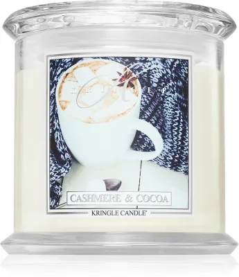 Kringle Candle Cashmere & Cocoa - Ароматическая свеча, 907 г