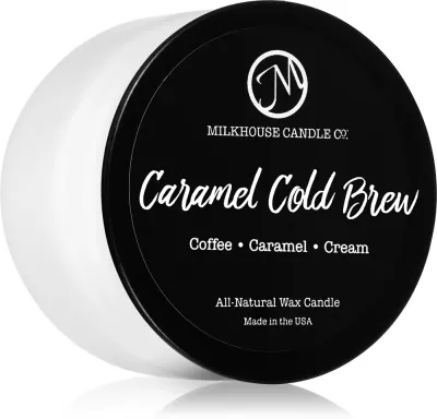 Milkhouse Candle Co. Creamery Caramel Cold Brew - Ароматическая свеча в металлической банке Traveler Tin Traveler Tin, 106 г