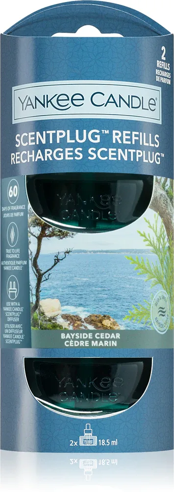 Yankee Candle Bayside Cedar - Ароматический диффузор: сменный картридж для электрического диффузора, 2 мл