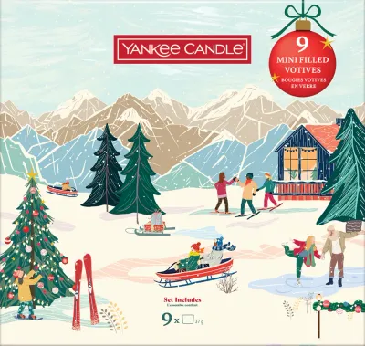 Yankee Candle Christmas Collection 9 Votive Candles - Подарочный набор "Zestaw upominkowy"