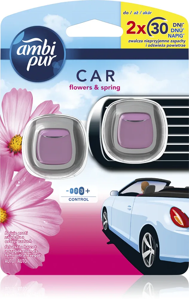 AmbiPur Car Flowers&Spring - освежитель воздуха для автомобиля, 2 мл