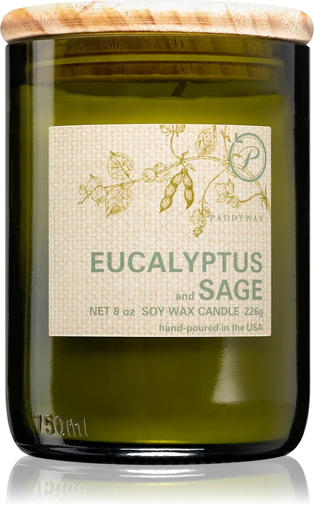 Paddywax Eco Green Eucalyptus & Sage - душистая свеча, 226 г