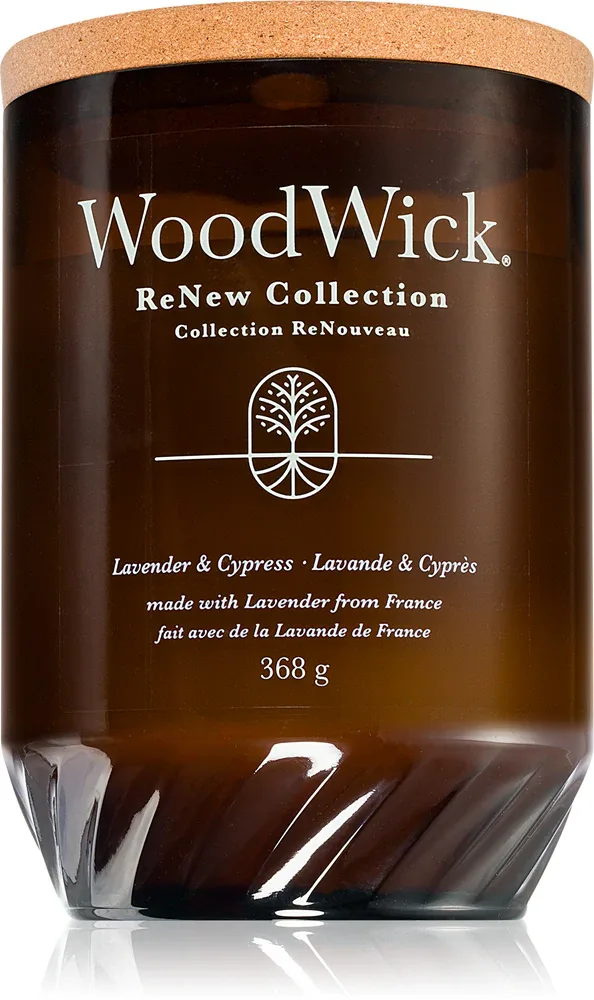 Woodwick Renew Lavender & Cypress - Ароматическая свеча