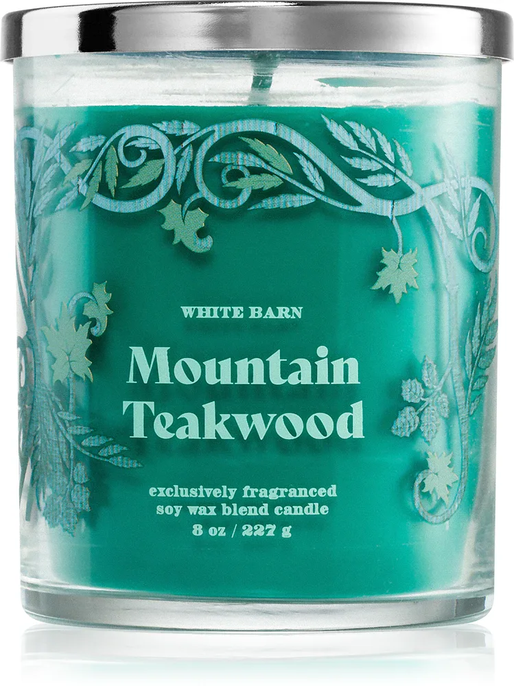 Bath & Body Works Mountain Teakwood - Ароматическая свеча, 227 г