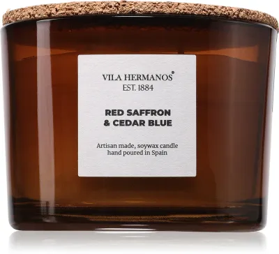 Vila Hermanos Apothecary Red Saffron & Cedar Blue - Ароматическая свеча, 350 г