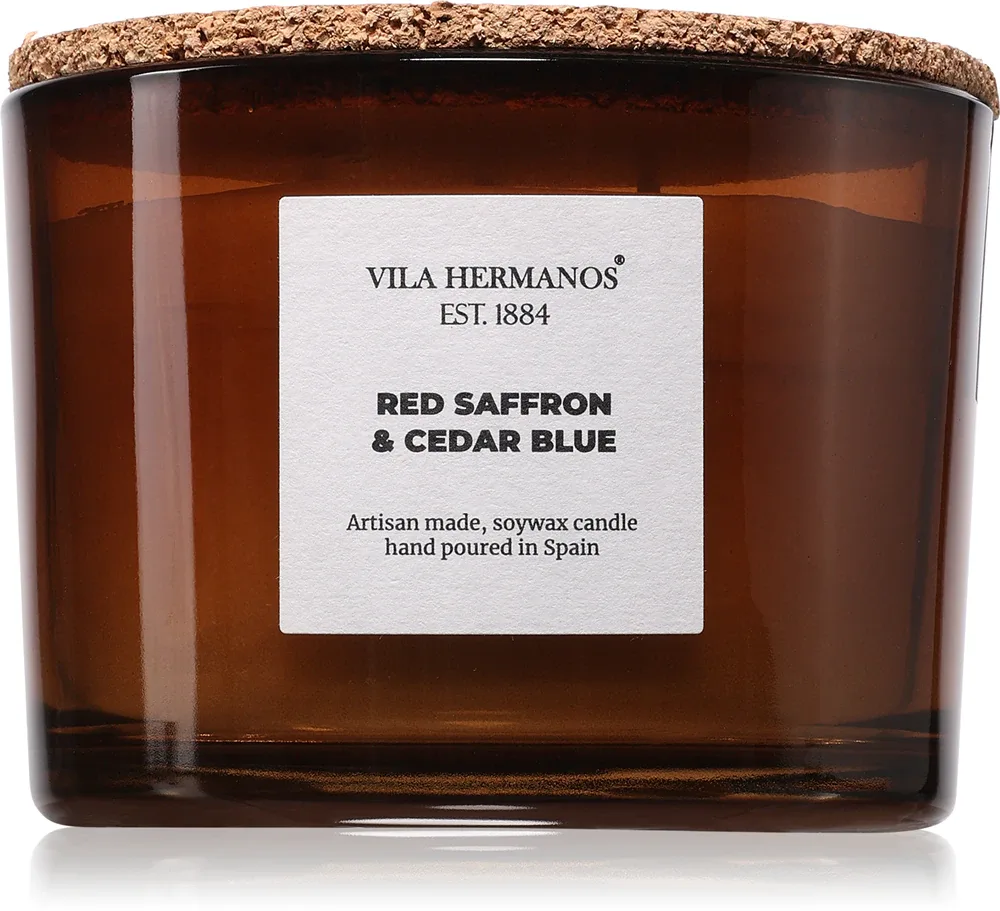 Vila Hermanos Apothecary Red Saffron & Cedar Blue - Ароматическая свеча, 350 г