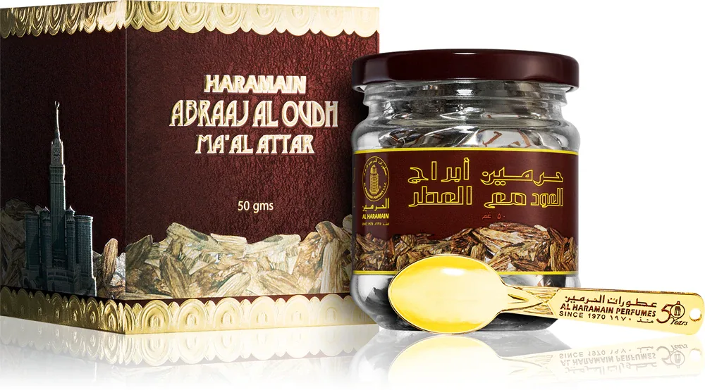Благовоние Al Haramain Abraaj Al Oudh Ma'Al Attak восточное, для дома, 50 г