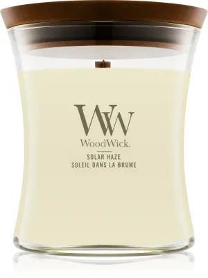 Woodwick Solar Haze - Ароматическая свеча с деревянным фитилем с деревянным фитилем, 275 г