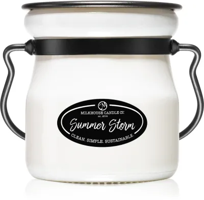 Milkhouse Candle Co. Creamery Summer Storm - Ароматическая свеча "Кремовый банк" Cream Jar, 142 г
