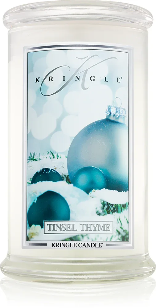 Kringle Candle Tinsel Thyme - духовая свеча, 624 г