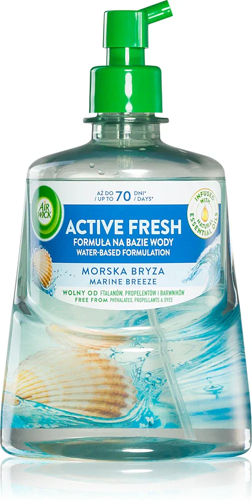 Air Wick Active Fresh Ocean Waves & Sea Salt - Освежитель воздуха наполнение, 228 мл