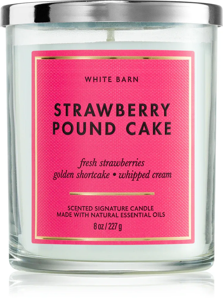 Bath & Body Works Strawberry Pound Cake - Ароматическая свеча, 227 г