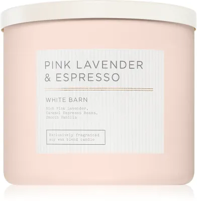 Bath & Body Works Pink Lavender & Espresso - Ароматическая свеча, 411 г
