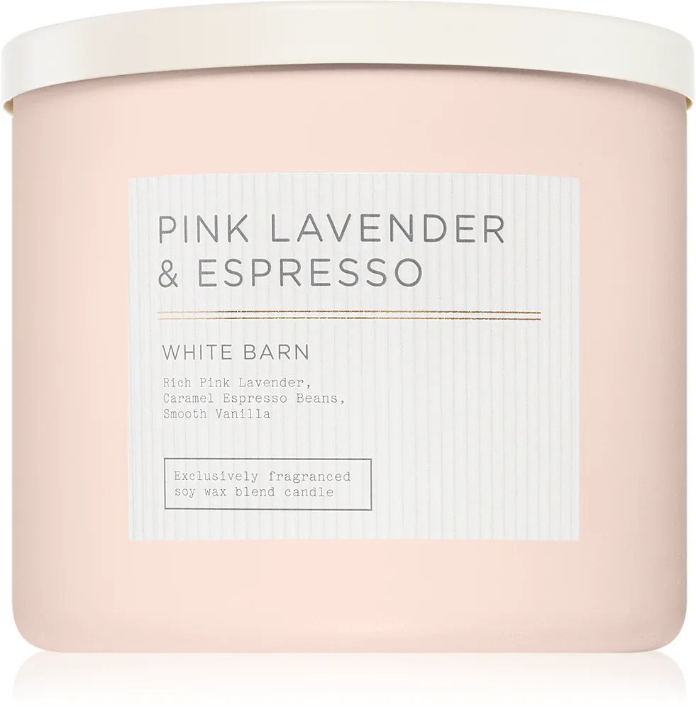 Bath & Body Works Pink Lavender & Espresso - Ароматическая свеча, 411 г