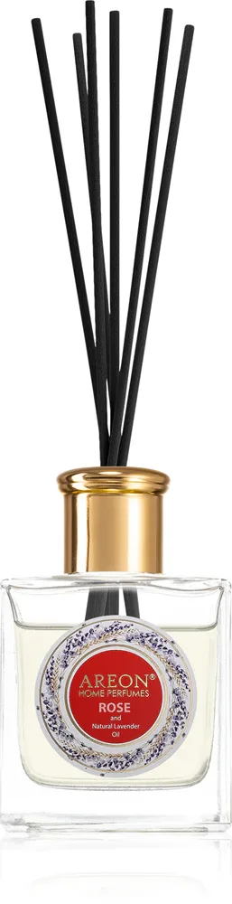 Areon Home Perfumes Rose & Lavender Oil - Ароматический диффузор с наполнителем, 150 мл
