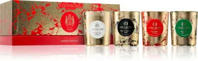 Atkinsons Tee Time Temptation - Ароматическая свеча (подарочный набор), 4 шт