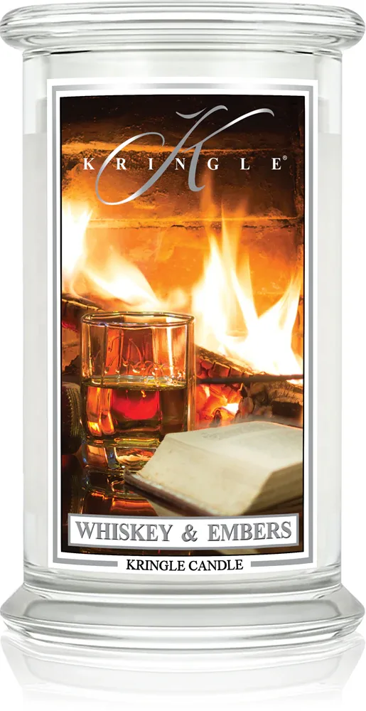 Kringle Candle Whiskey & Embers - Ароматическая свеча, 623 г