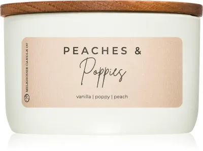 Milkhouse Candle Co. Statement Peaches & Poppies - Ароматическая свеча, 283 г