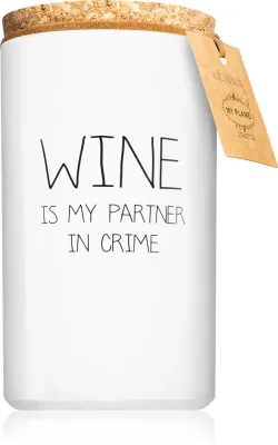 My Flame Fresh Cotton Wine Is My Partner In Crime - Ароматическая свеча, 7 см