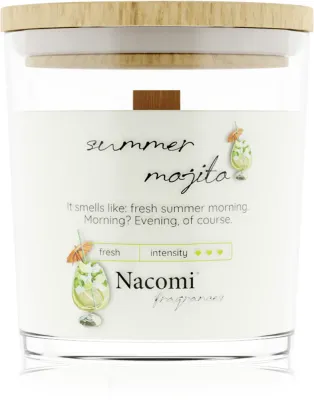 Nacomi Soy Candle Home Fragrances - Ароматическая свеча с деревянным фитилем с деревянным фитилем, 140 г