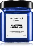 Vila Hermanos Apothecary Cobalt Blue Grapefruit & Citrus Lime - Ароматическая свеча, 150 г — фото 1