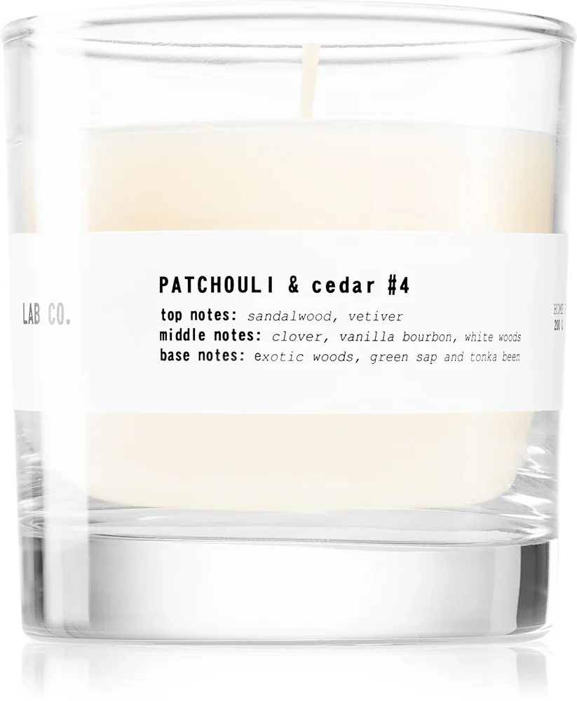 The Olphactory Lab Co. Patchouli & Cedar - Ароматическая свеча, 200 г