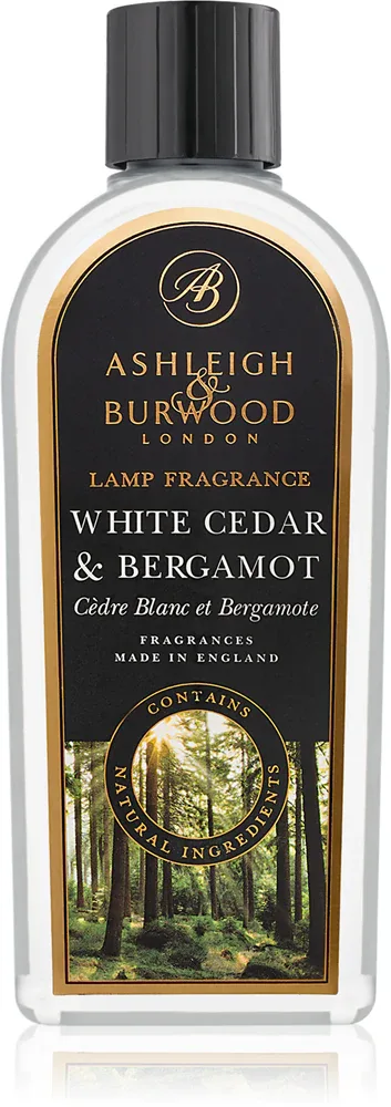 Ashleigh & Burwood London Lamp Fragrance White Cedar & Bergamot - Наполнитель для каталитической лампы Ashleigh Burwood London Lamp Fragrance White Cedar Bergamot древесный, свежий, сменный, 500 мл, 500 мл