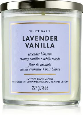 Bath & Body Works Lavender Vanilla - Свеча ароматическая Bath Body Works Lavender Vanilla соевая, травяная, 227 мл, 227 мл