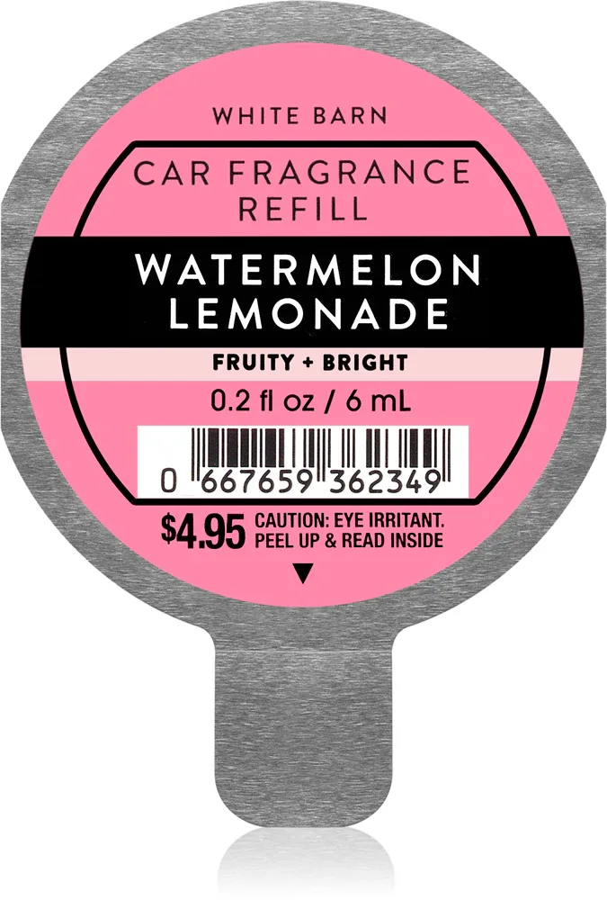Bath & Body Works Watermelon Lemonade - Запах для автомобиля наполнение, 6 мл