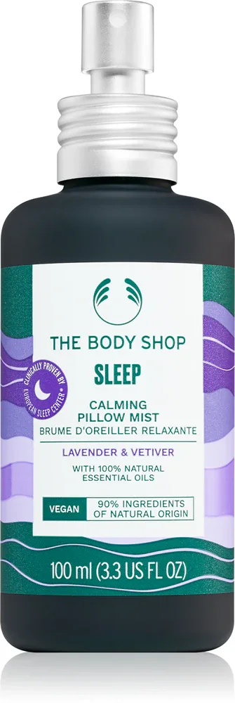 The Body Shop Sleep Lavander & Vetiver - Спрей для подушек с ароматом лаванды, 100 мл