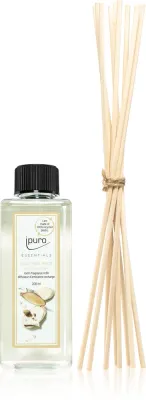 ipuro Essentials Cedar Wood - Наполнение для диффузоров + ароматические палочки для аромадиффузора + patyczki zapachowe do dyfuzora zapachowego, 200 мл