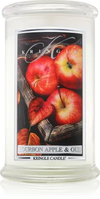 Kringle Candle Bourbon Apple & Oud - Ароматическая свеча, 624 г