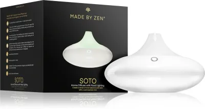 Диффузор ароматов MADE BY ZEN Soto ультразвуковой, с LED-подсветкой, сетевое питание, 1 шт