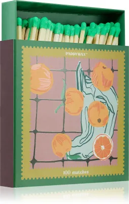 Спички для дома Paddywax Jumbo Boxed Oranges в фирменной коробке, 1 шт 100 ks