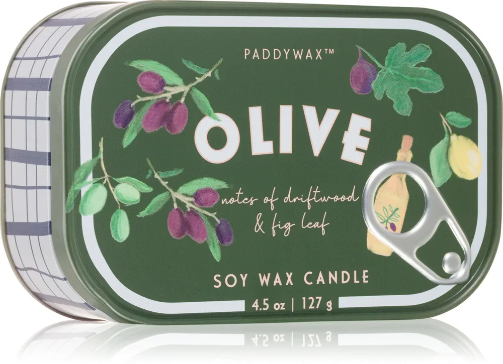 Свеча ароматическая Paddywax Bistro Fig Olive фруктово-гурманская, два фитиля, 127 г