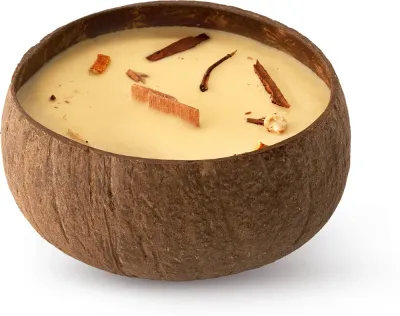 Tropicandle Apple & Cinnamon - Ароматическая свеча с деревянным фитилем с деревянным фитилем, 350 мл
