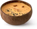 Tropicandle Vanilla & Caramel - Ароматическая свеча с деревянным фитилем с деревянным фитилем, 350 мл — фото 1