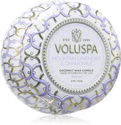 VOLUSPA Maison Blanc Mountain Lavender & Chamomile - Ароматическая свеча, 113 г