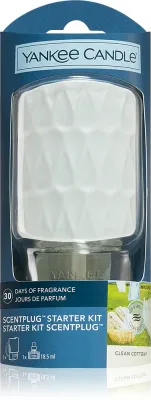 Yankee Candle Clean Cotton - В контексте геля для душа: электрический диффузор + наполнение, 1 шт