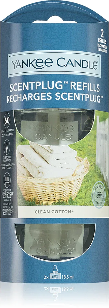 Yankee Candle Clean Cotton - наполнение для электрического диффузора, 2 мл