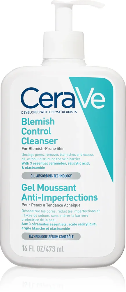 CeraVe Cleansers Blemish Control Cleanser - Очищающий гель против несовершенств кожи с акне