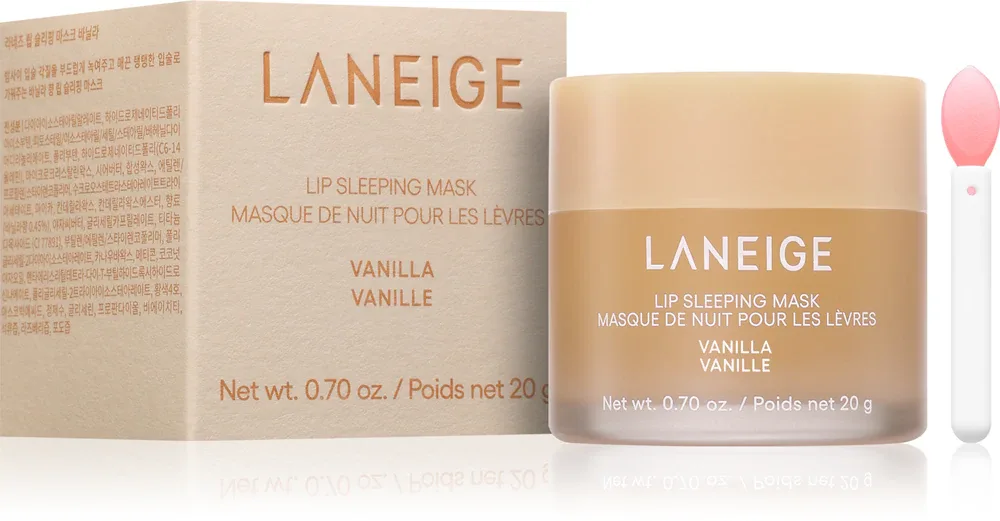 Ночная маска для губ LANEIGE Lip Sleeping Mask EX с маслом ши, 20 г, оттенок Vanilla