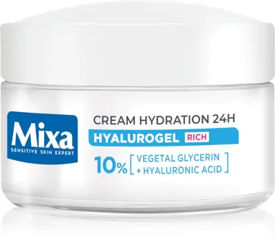 Крем для лица Mixa Hyalurogel с гиалуроновой кислотой, для сухой кожи, 50 мл
