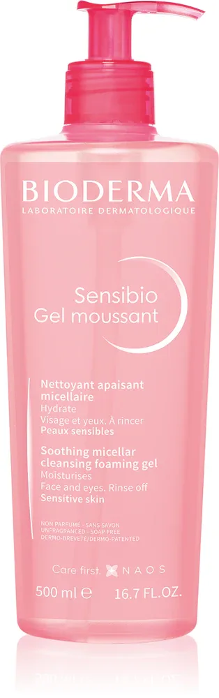 Bioderma Sensibio Gel Moussant - Нежный успокаивающий очищающий гель для снятия макияжа