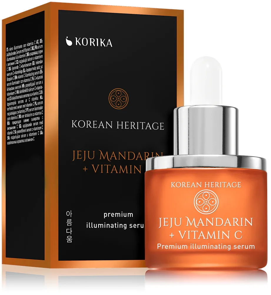 KORIKA Korean Heritage Jeju Mandarin + Vitamin C Premium Illuminating Serum - Сыворотка для лица (осветляющая) с витамином C, 30 мл