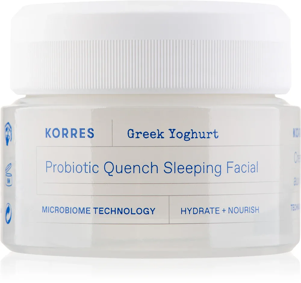 Korres Greek Yoghurt - Питательный ночной крем с пробиотиками, 40 мл