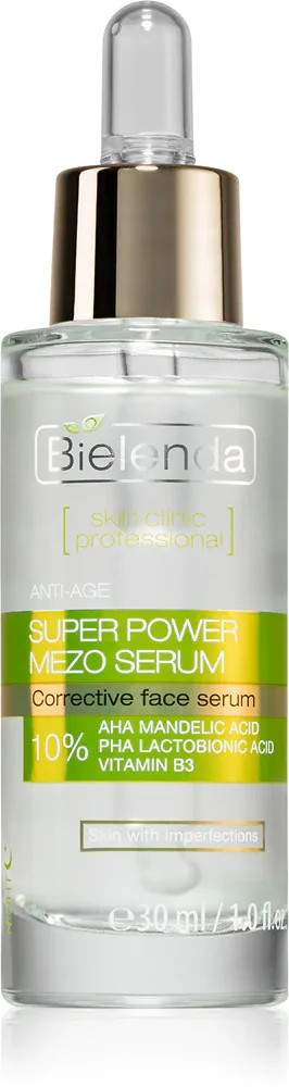 Bielenda Skin Clinic Professional Super Power Mezo Serum - Сыворотка для тела для улучшения состояния кожи с несовершенствами, 30 мл