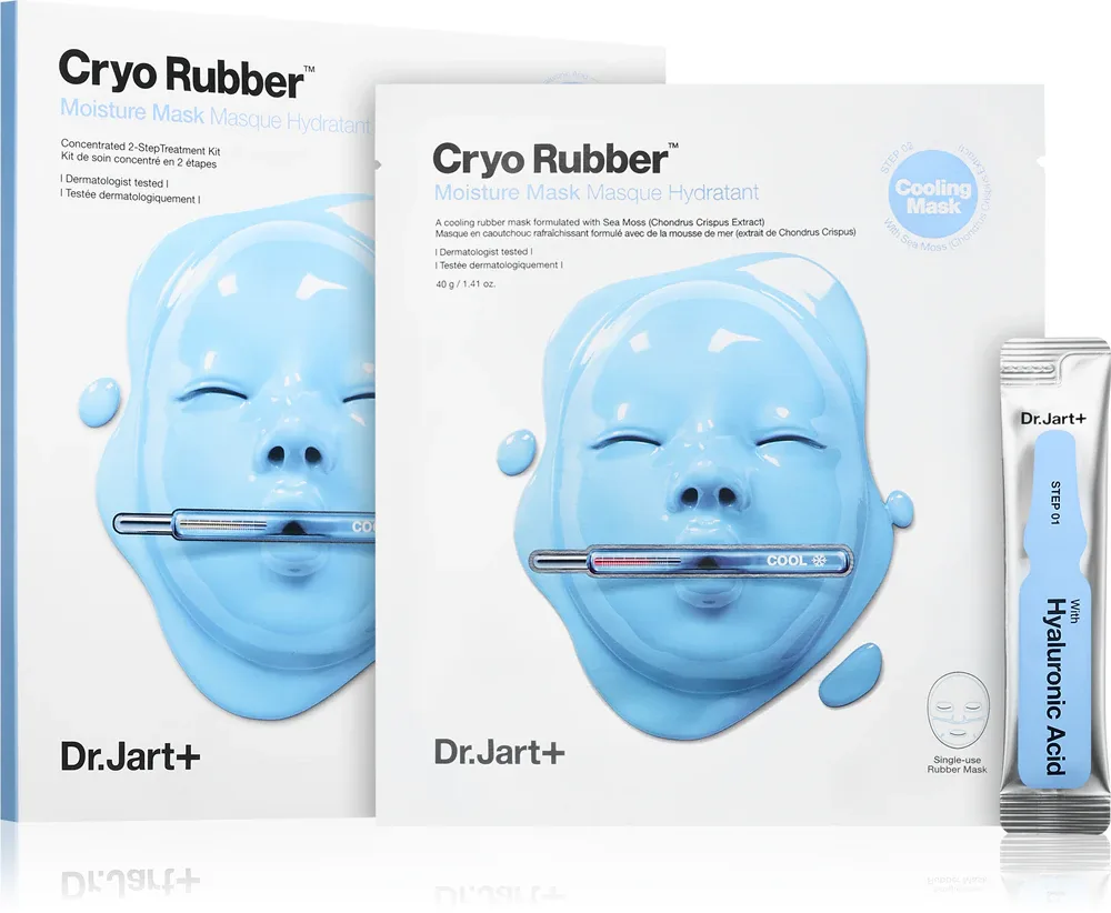 Dr. Jart+ Cryo Rubber with Moisturizing Hyaluronic Acid - Увлажняющая маска в тканевом листе с гиалуроновой кислотой, 1 шт